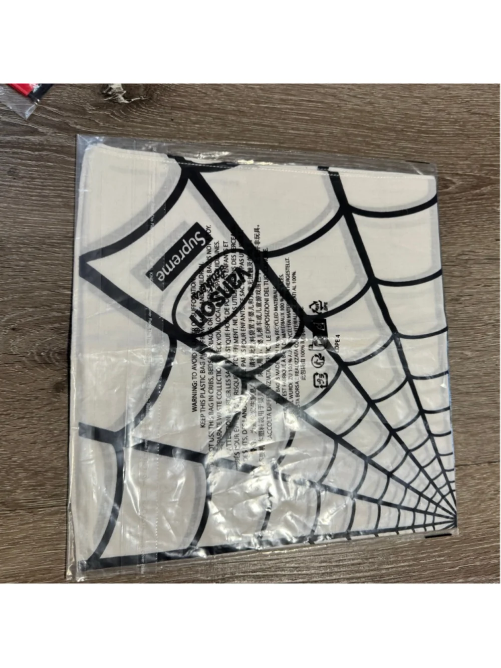 Supreme X Vanson Leathers X Spider-Man Bandana Black White Red Set Of 3 Bundle